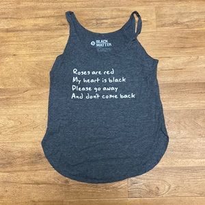 Black Matter tank top, small, gray